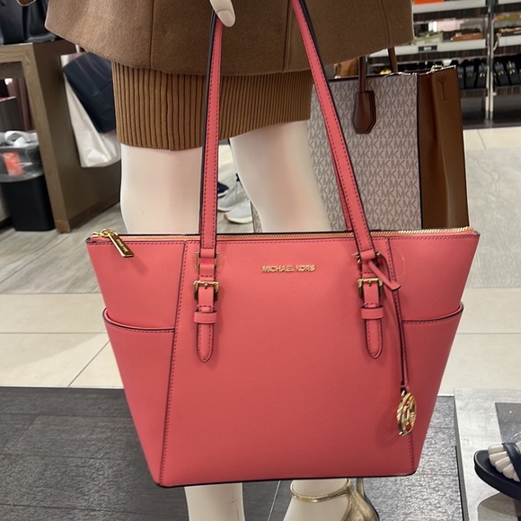 MICHAEL KORS Charlotte Large Leather Top-Zip Tote
Tea Rose - Picture 4 of 16